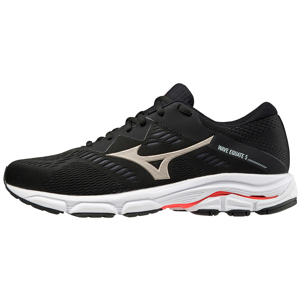 Zapatillas Running Mizuno Wave Equate 5 Hombre Negras/Doradas/Rojas Outlet KXCY-57812